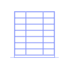 Layouts Pantries Reach In Framed Equal Standard Sticker Outline Svg File, Free Vectors File